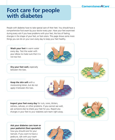 Foot Care for People with Diabetes